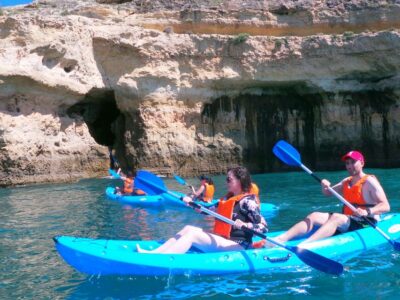 From Benagil Beach: Benagil Cave Guided Kayaking Tour - Kayak basics and safety: easy paddling, real responsibility