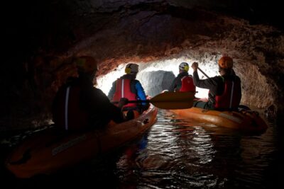 From Bled: Black Hole Kayaking - Four hours underground: headlamps, cold air, and real darkness