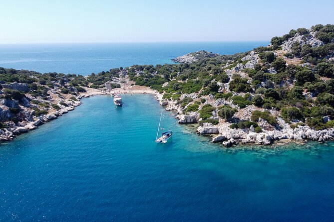 From Kas: Guided Kekova Sea Kayaking Tour - Kaleköy and Simena Castle: castle views without the cruise-ship crowds