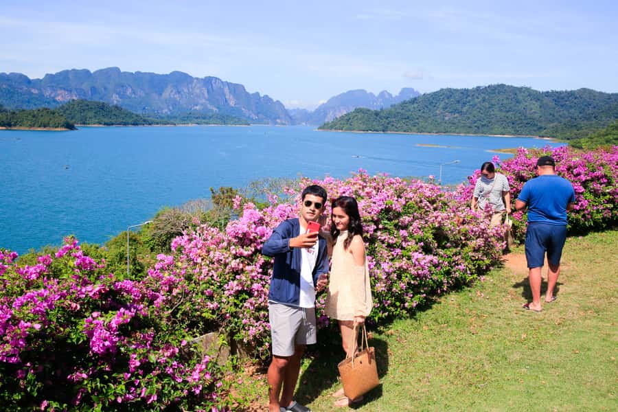 From Khao Lak: Khao Sok & Cheow Lan Lake Tour with Kayaking - Your route on long-tail boats: viewpoints, dam rides, and the Gui Lin rock