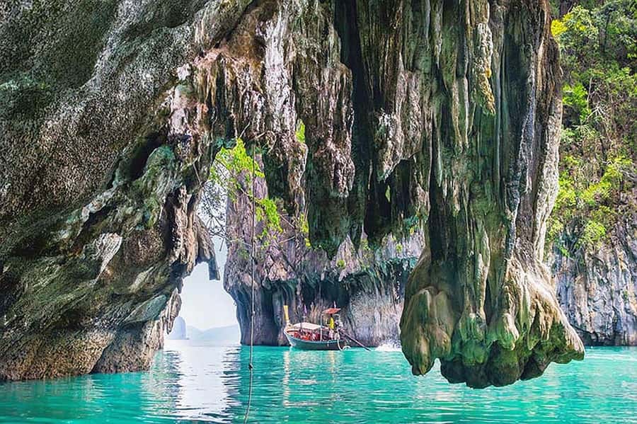 From Khao Lak: Premium James Bond Sunset and Canoe Adventure - Pickup to Ao Po Pier: the ride that sets expectations