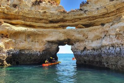 From Lagos: Kayak Tour of Ponta da Piedade Caves on Catamaran - Ponta da Piedade cliffs and grottos: what you’ll see on the paddle