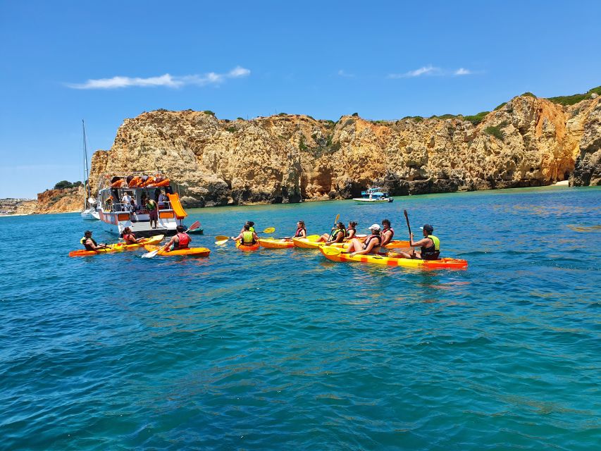 From Lagos: Ponta da Piedade Caves Kayak Tour from Catamaran - When to go: timing for calmer water and fewer boats