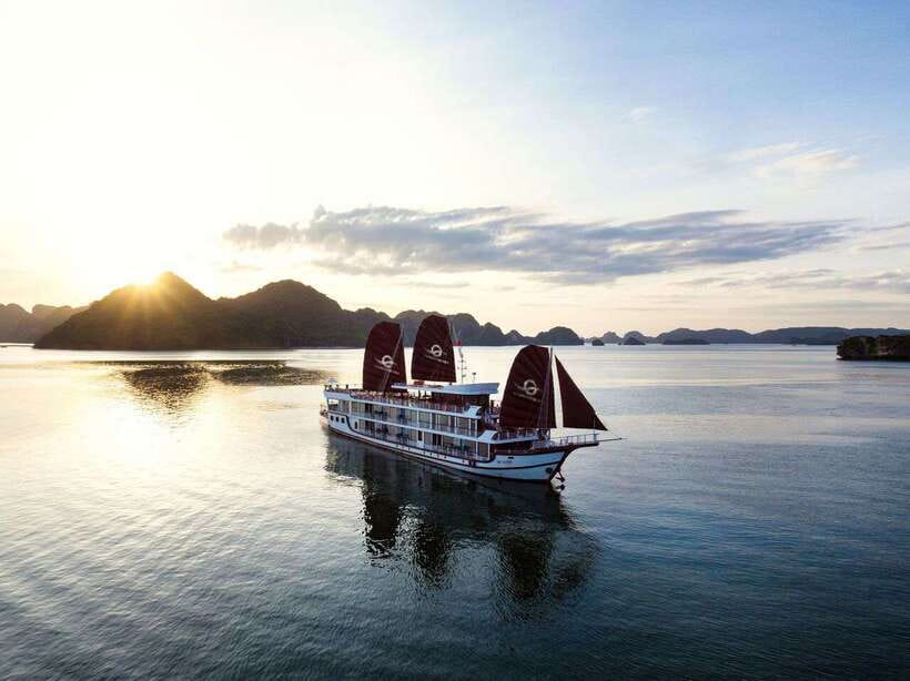 From Lan Ha Bay: 3-Day 2-Night Cruise with Meals & Kayaking - Day 1: Tuan Chau marina, Bright Cave, cooking lesson, and squid-fishing optional