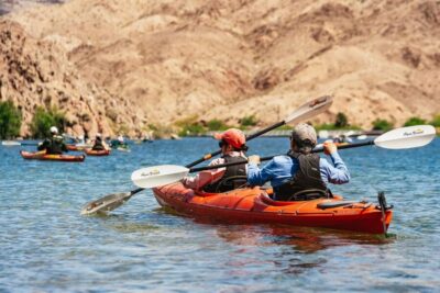 From Las Vegas: Black Canyon Half-Day Kayak Tour - A 3-hour kayak plan: 4 miles out-and-back through tight canyon channels