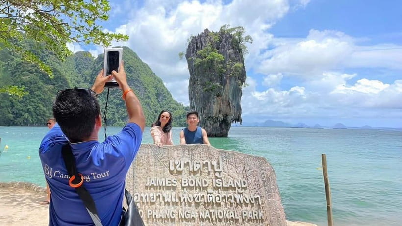 From Phuket : James Bond Island by Bigboat & Canoe Adventure - Hong Island canoe time: lagoons with mirror water