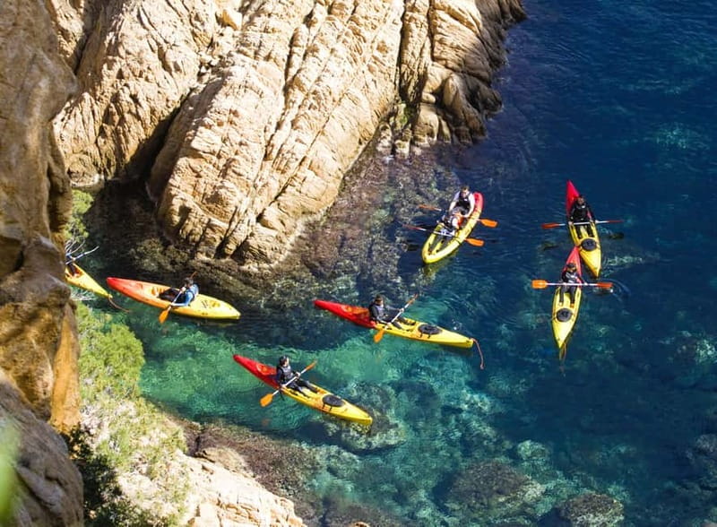 From Sant Feliu de Guíxols: Kayak and Snorkel in Costa Brava - The kayak part: stable boats, clear instruction, and patient guiding
