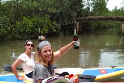 Full Day Off The Beaten Track the Mekong Delta. - Bikes in the Mekong: Trek or Giant, helmets, and real roads