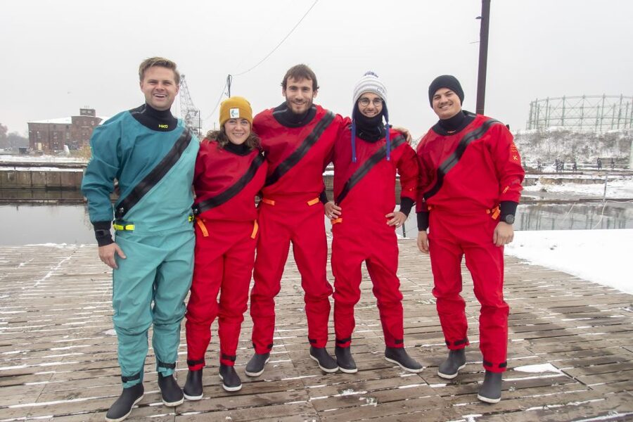 Gdansk: Winter Kayaking Tour - Drysuit setup and paddle muffles: staying warm the right way