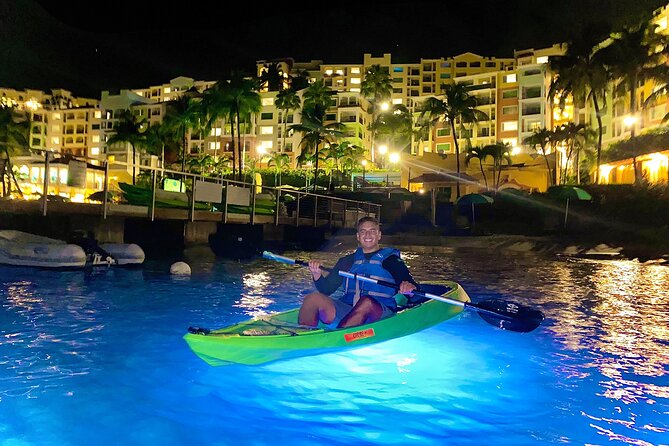 Glow Boats LED Night Kayak, Marriott Frenchman's Cove Dock, USVI - Safety Briefing and the 1-Hour15 Pace That Works