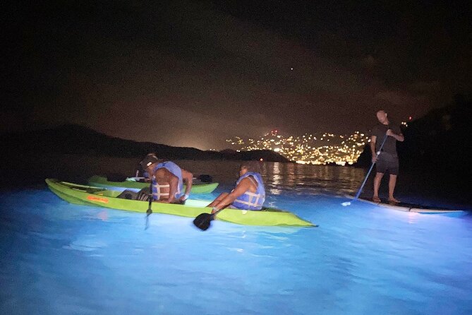 Glow Boats LED Night Kayak, Marriott Frenchman's Cove Dock, USVI - Price Check: Is $75 Worth It for USVI at Night?