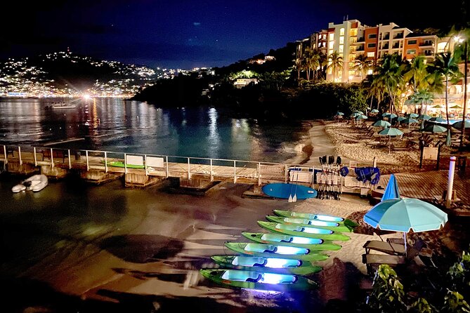 Glow Boats LED Night Kayak, Marriott Frenchman's Cove Dock, USVI - Charlotte Amalie Harbour Views You Get Only at Night