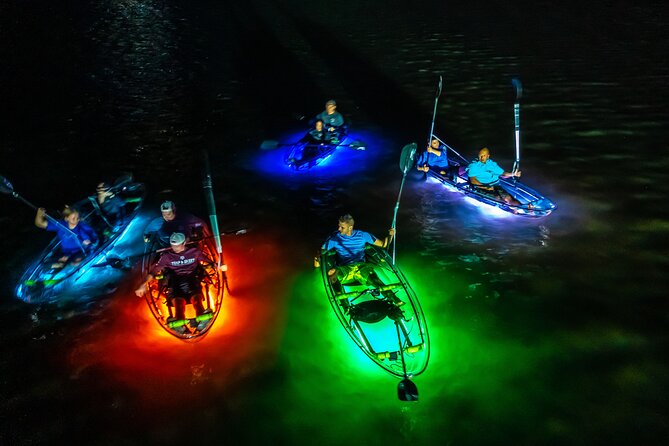 Glowing Kayak Tour Rockport - Little Bay - Inside the lighted kayak setup: what comes with your ride