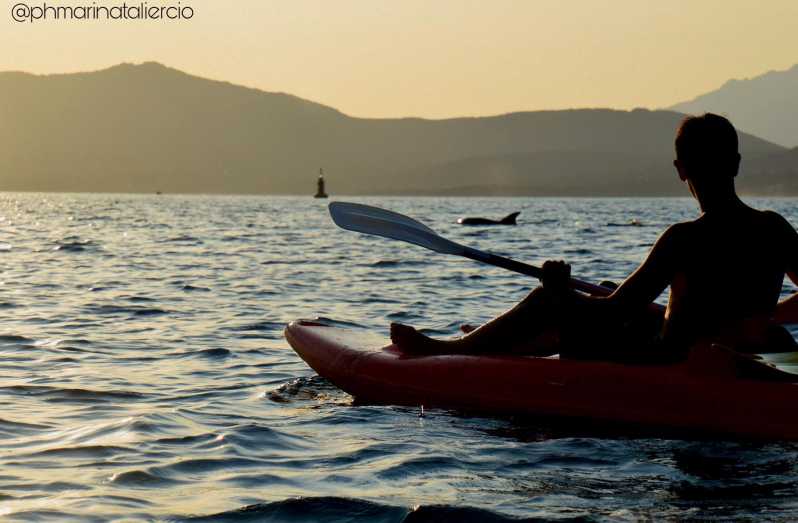 Golfo Aranci: Sunset Dolphin Kayak Tour with Aperitif - From the beach launch to your first paddle: finding the right spot