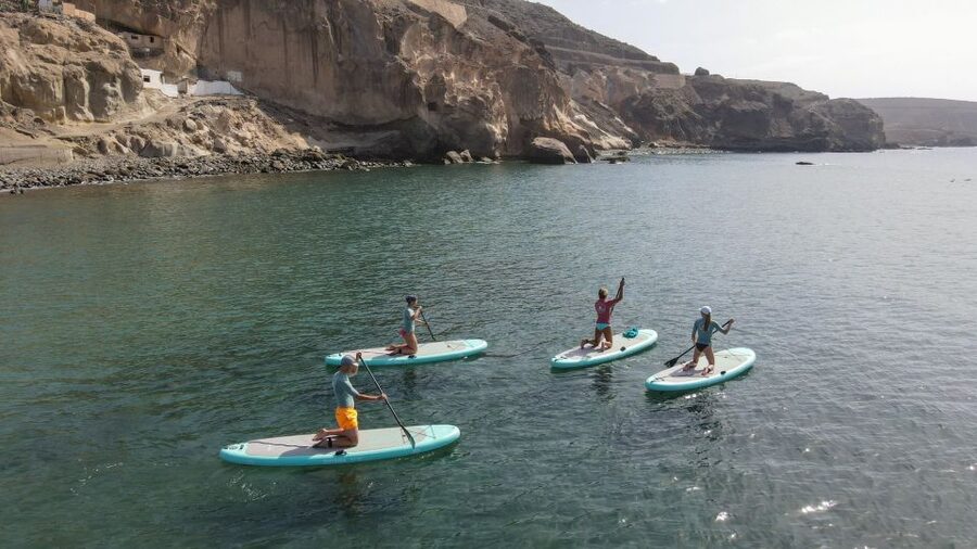 Gran Canaria : 2h Stand Up Paddle board lessons - Meeting at Playa Las Marañuelas: easy start, real beach time