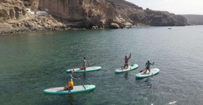 Gran Canaria : 2h Stand Up Paddle board lessons - The 2-hour rhythm: briefing, warm-up, then lots of paddling
