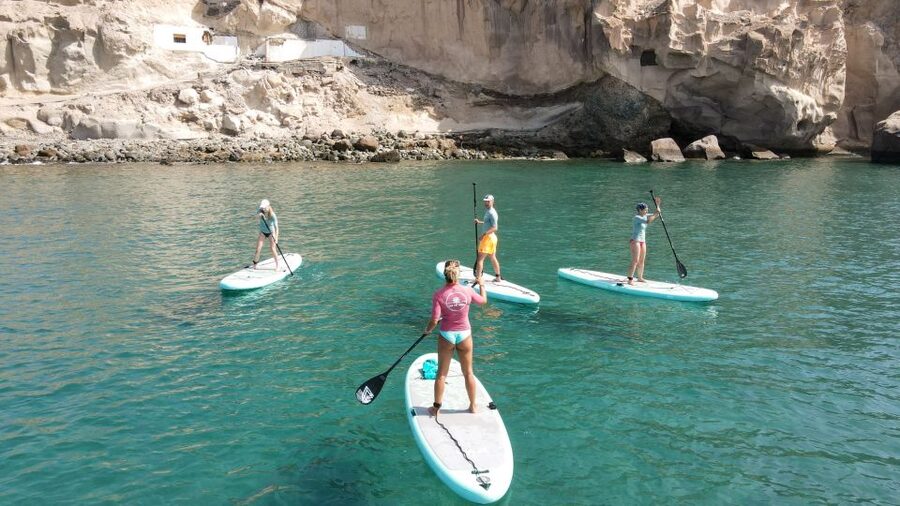Gran Canaria : 2h Stand Up Paddle board lessons - Small-group coaching: your pace, your balance, clear corrections