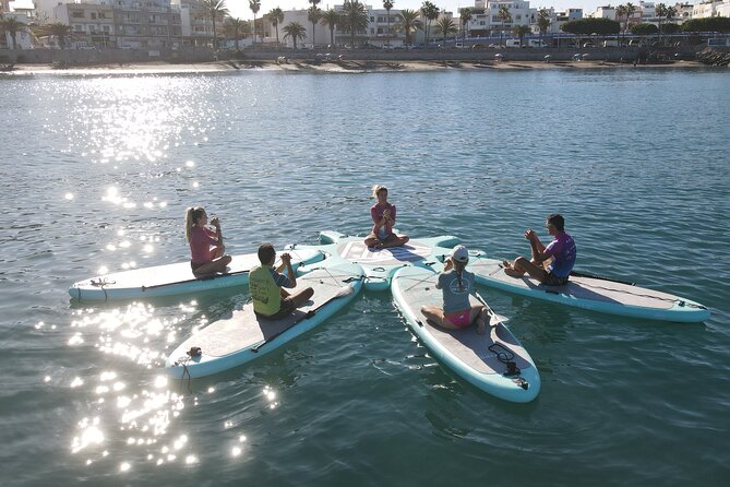 Gran Canaria: Small Group Sup Yoga Experience. - The anchored floating class: how the yoga works on a board