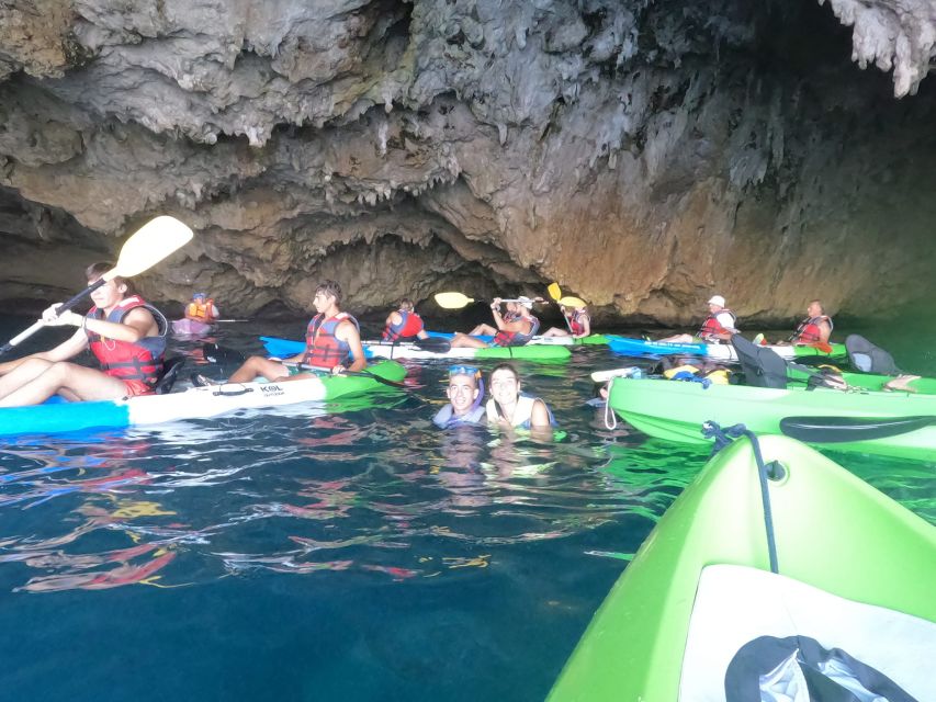 Granadella: Caló, Cova Llop Marí, and Ambolo Kayak Trip - Llop Marí Cave: the short transfer that sets up the underwater moment
