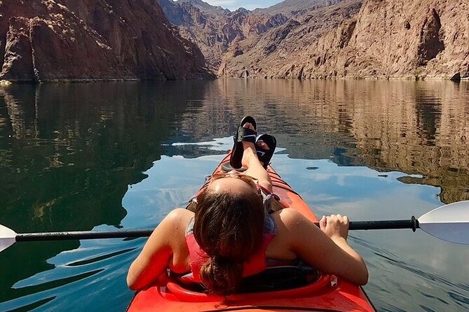 Grand Canyon Helicopter Tour and River Raft or Emerald Cave Kayak - Hoover Dam, Lake Mead, and Fortification Hill from above