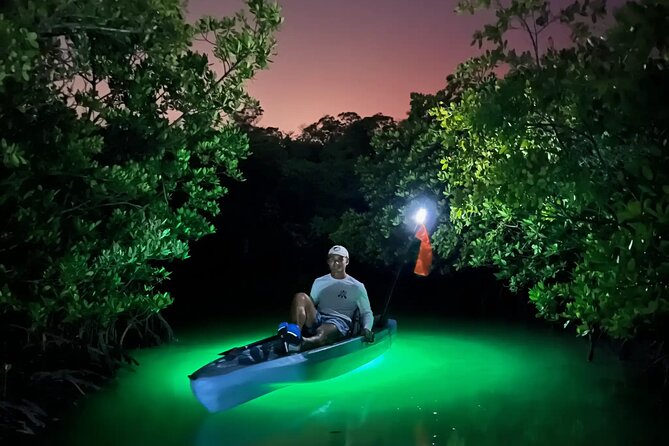 Guided Glow LED Kayak Sunset Activity in Bonita Springs - Hobie pedal kayaks plus LED night return: what’s really different