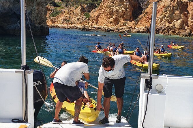 Guided Kayak Tour: Exploring Benagil Caves - Getting There From Albufeira Marina: Smooth Start, Real Sea Time