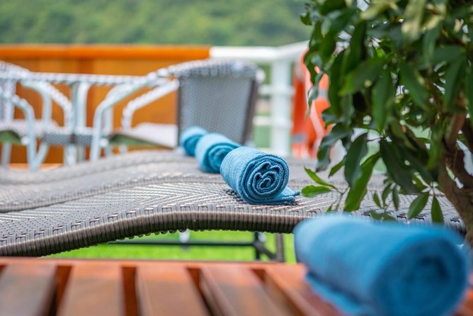 Ha Long Bay Cruise Day Tour with lunch, kayaking, surprise cave & titop island - Titop Island: the climb for the panorama and the reason swimming works