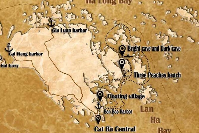 Ha Noi - Cat ba island - Lan Ha Bay - Kayaking 1 Day - Kayaking Through Hidden Water: K.A Cave and Bats Cave