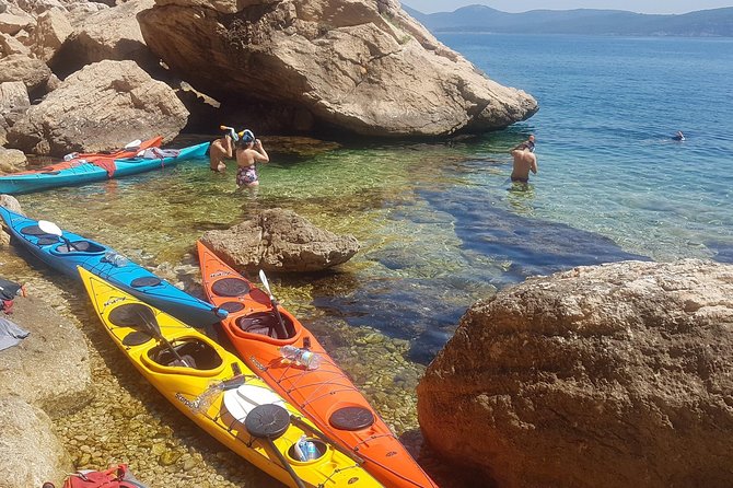 Half Day Sea Kayak Trip - Stop 1 in Porto Conte: moving toward Capo Caccia