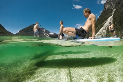 Half Day Stand-up Paddle Boarding (SUP) trip on Lake Predil - Instruction that actually helps you stand (and recover)