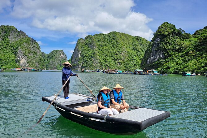 Halong & Bai Tu Long Luxury Day Tour - Fishing village & Kayak - Sung Sot Cave and Ti Top Island: the viewpoint-and-walk combo