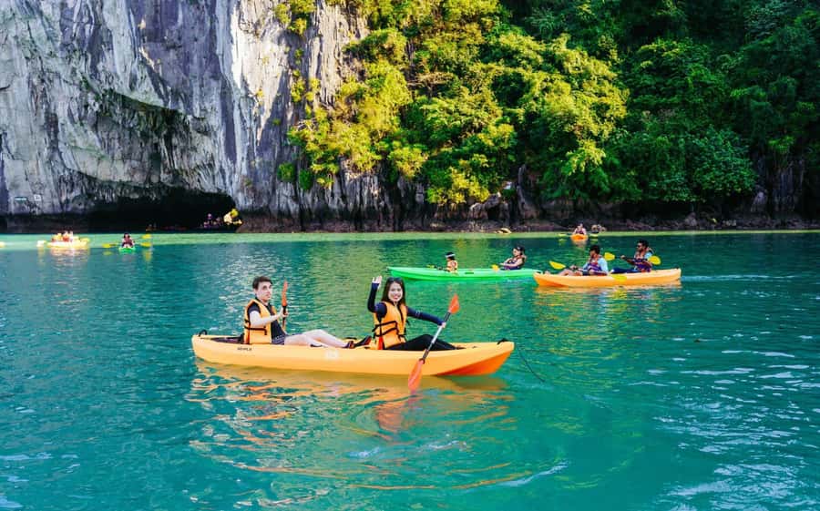 Halong Bay: Day Cruise with Caves, Kayaking & Sunset Party - A Day Cruise Schedule Works Best for…