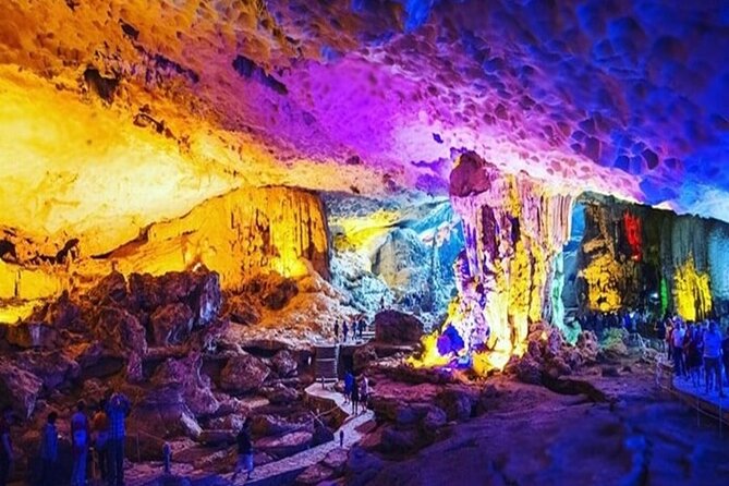 Halong Bay Day Tour: Visit Cave Island Kayaking Swimming Lunch - Boarding at Tuan Chau and lunch on the water