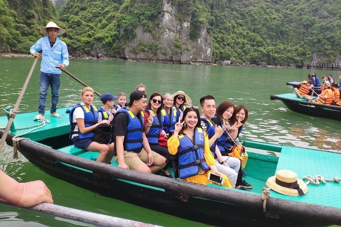 Halong Bay Day Tour With Titop Island, Cave, Kayak & Lunch - Surprising Cave: stalagmites, good pacing, and photo-friendly time