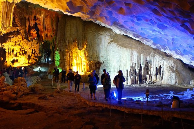 Halong Bay Full-Day with 6 Hour Cruise Kayaking, Swimming, Lunch - Sung Sot Cave: your big walking stop with the best “wow” factor