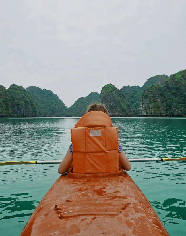 Halong Bay Luxury Cruise: Kayak&Swim,Cave, Party BEST SELLER - Sunset party on the sundeck: snacks, music, and real timing