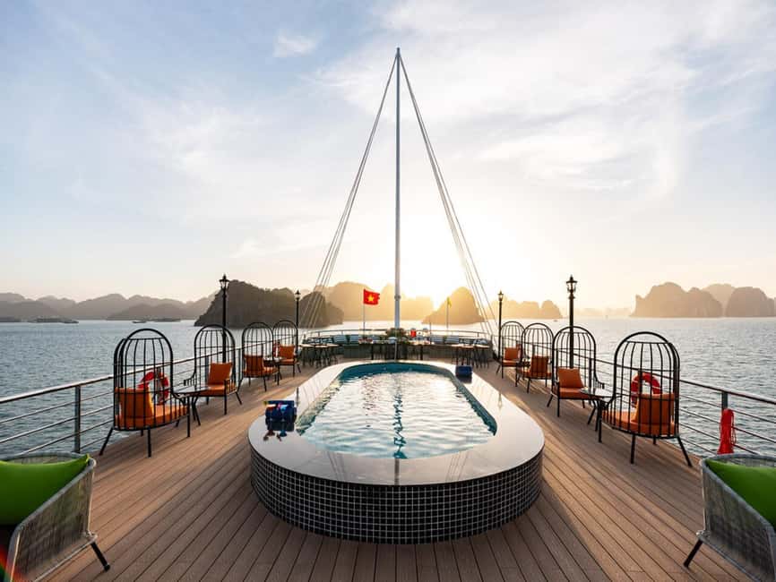 Halong Bay: Luxury Day Cruise, Caves, Kayak & Buffet Lunch - Buffet lunch on the water: fuel without fuss