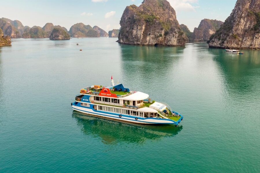 Halong Bay: Luxury Day Cruise with Buffet, Kayak, Swim - The Sunset Party Cruise Back to Tuan Chau