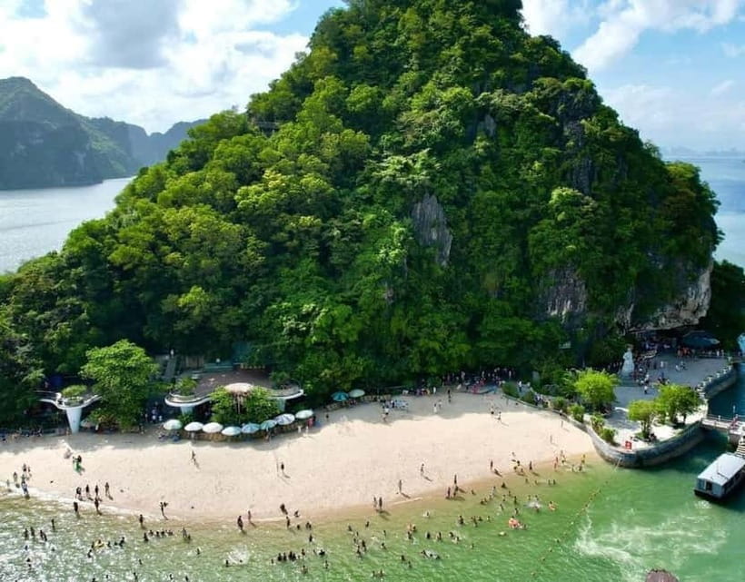 Halong Full Day Cruise: Kayak, Cave, Lunch, Beach & Island - How the Tuan Chau departure works (and why 11:40 matters)