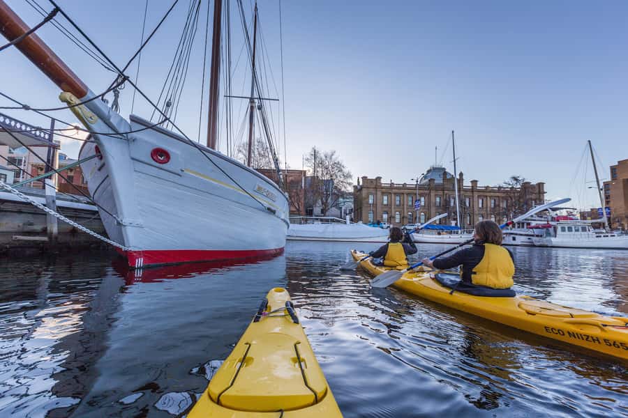 Hobart City 2.5-Hour Kayak Tour - Sandy Bay start: getting on the water smoothly
