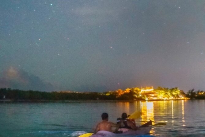 Holbox Kayak Bioluminescence Experience - The deeper swim: the neon feeling in moving water