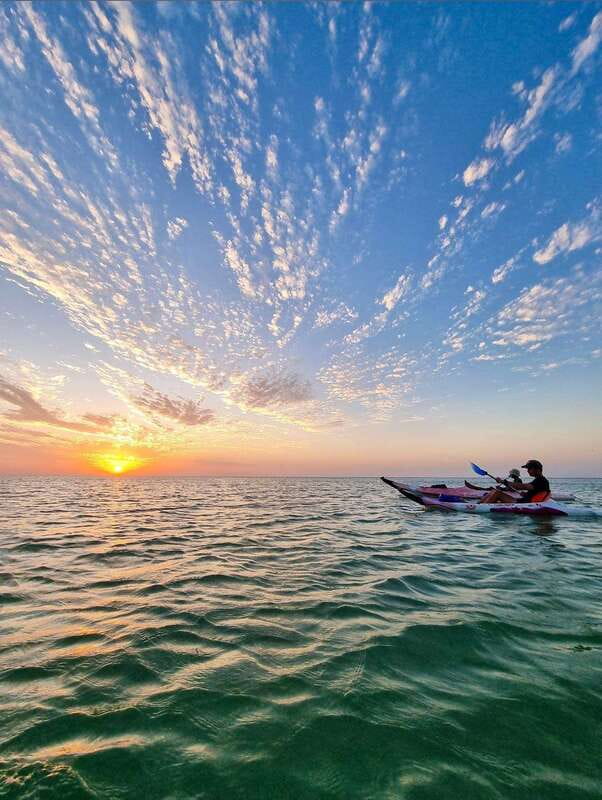 Holbox: Mangrove Sunset Kayak Tour - Paddling the 2 km approach: sandbanks, beach, and real water conditions