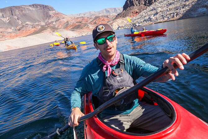 Hoover Dam Discovery Kayak Tour with Lake Mead Views - Kingman Wash, mining history, and slot canyons with big vertical walls
