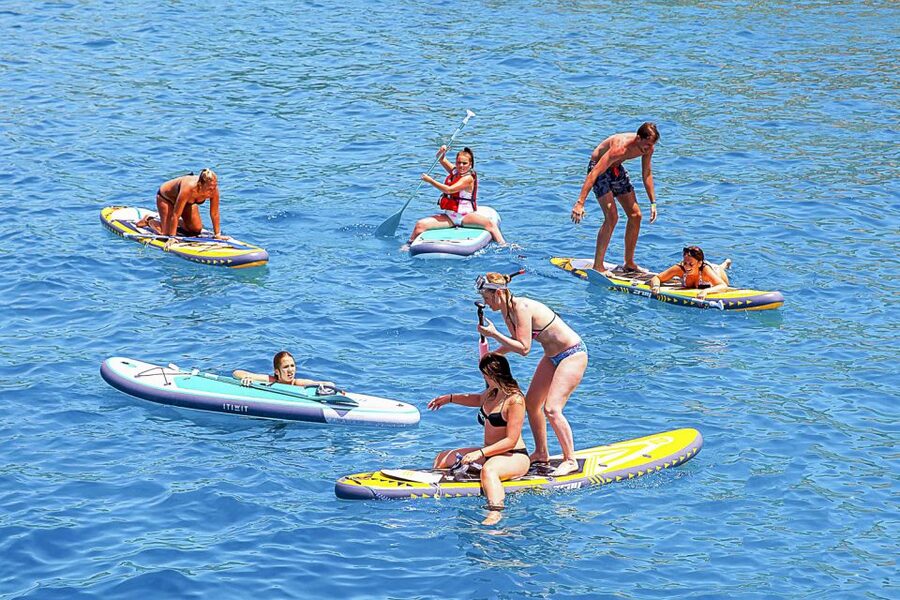 Ibiza: Beach Hopping Cruise w/ Paddleboard, Food, & Drinks - The sights from water: caves, islands, and a guide who keeps it moving