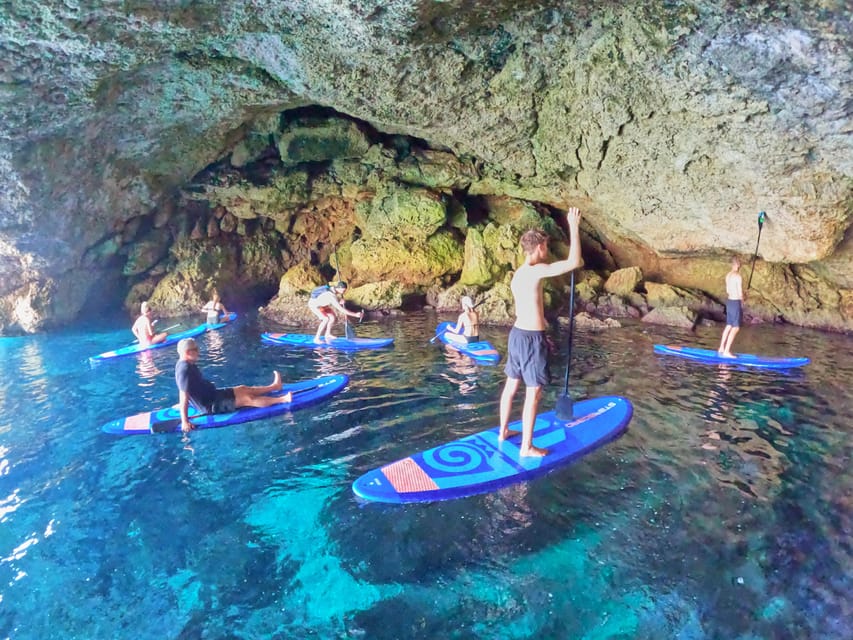 Ibiza: Stand-Up Paddle Boarding Trip to Secret Caves - The 3-hour flow: van, safety briefing, then 2.5 hours of guided paddling