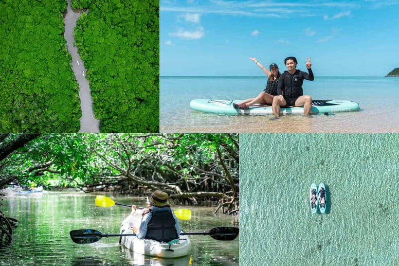 Ishigaki:Mangrove&Sea SUP/Kayak Tour with SLR&Drone footage - Meeting at 吹通橋駐車場 and getting ready the right way