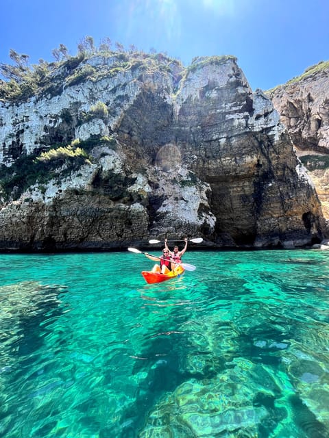 Jávea: Cala Portixol Kayak Tour with Snorkel & Cliff Jumping - Kayaking from Portixol: the coast looks different from the water