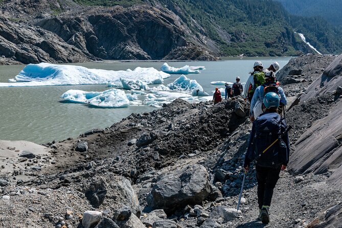 Juneau Shore Excursion: Mendenhall Glacier Canoe, Paddle and Hike - Stop 2 on land: the rocky terrain hike and the recession lesson