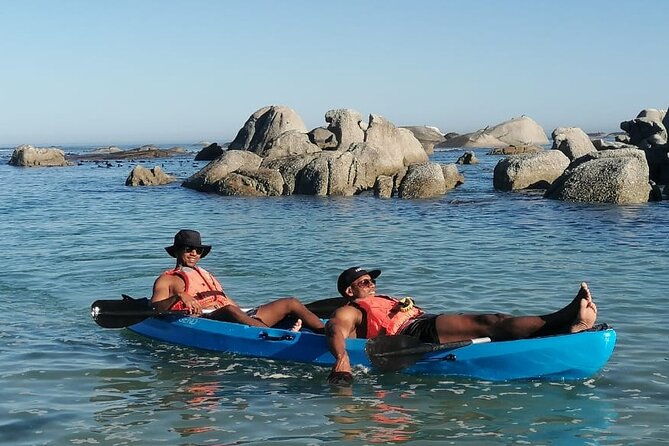 Kayak Adventure at Clifton Beach - Getting comfortable enough to paddle on your own