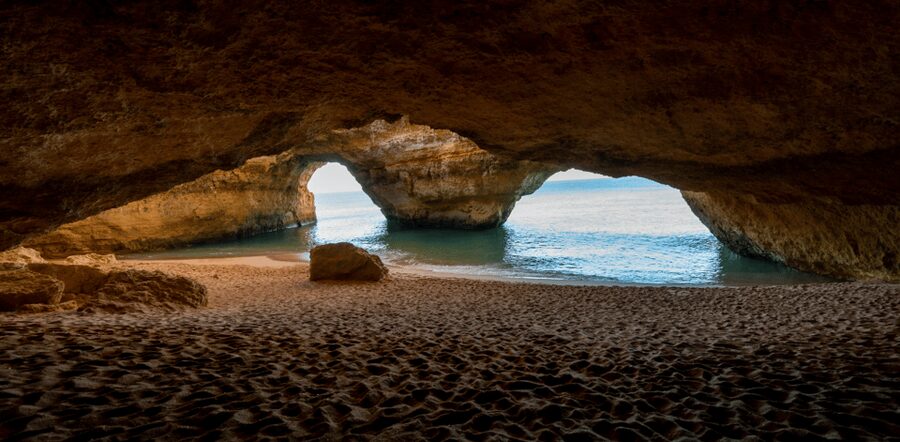 Kayak Adventure: Discover The Benagil Caves - Praia da Marinha from the water: a classic Algarve view, paced by paddling